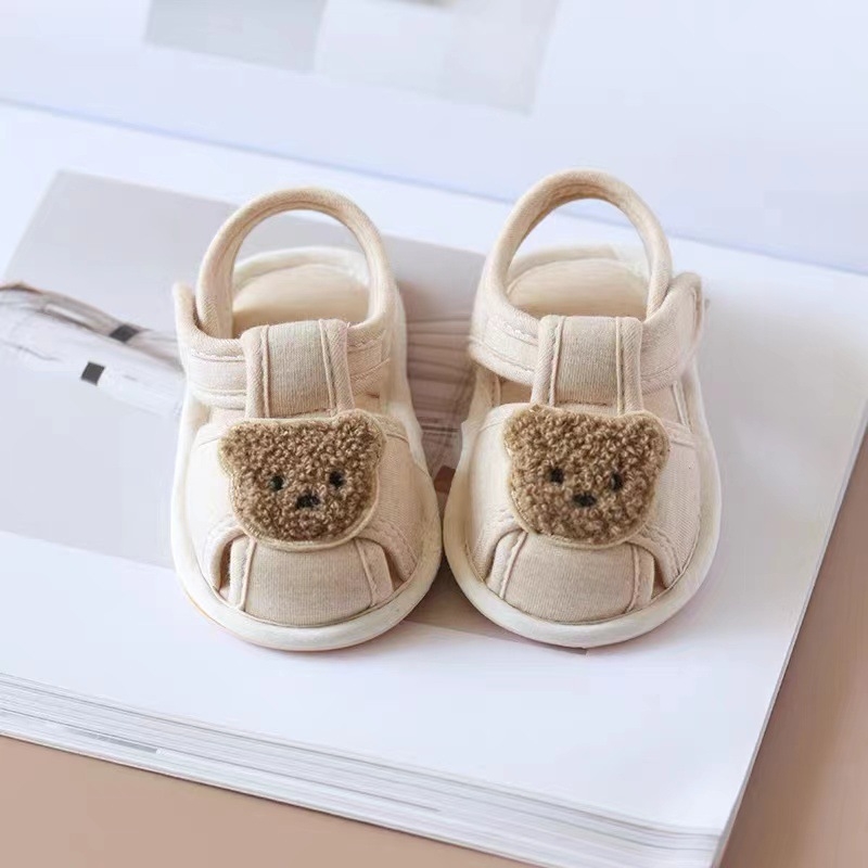 Dječje sandale s mekanom potplatom, ljetne platnene cipele za bebe, s Velcro zatvaračem, protuklizna podloga, 12–36 mjeseci