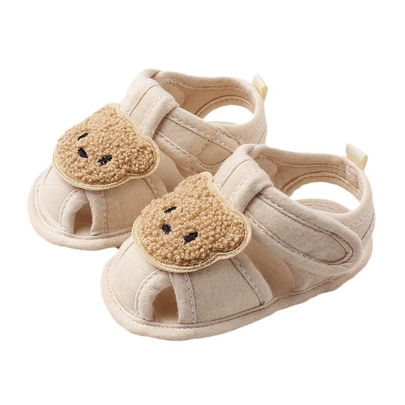 Dječje sandale s mekanom potplatom, ljetne platnene cipele za bebe, s Velcro zatvaračem, protuklizna podloga, 12–36 mjeseci
