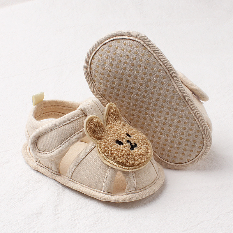 Dječje sandale s mekanom potplatom, ljetne platnene cipele za bebe, s Velcro zatvaračem, protuklizna podloga, 12–36 mjeseci