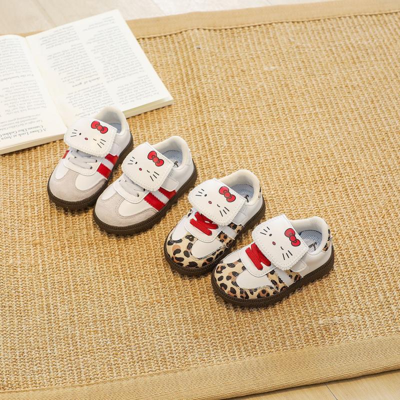 Unisex cipele za bebe i malu djecu sa Velcro zatvaranjem, crtani dizajn, niski profil, sve sezone, od mikrovlaknaste kože