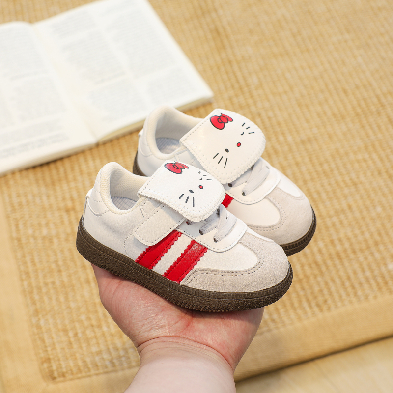 Unisex cipele za bebe i malu djecu sa Velcro zatvaranjem, crtani dizajn, niski profil, sve sezone, od mikrovlaknaste kože