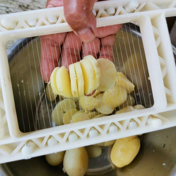 Többfunkciós burgonya szeletelő acélhuzal szeparátorral – szárítás és szeletelés