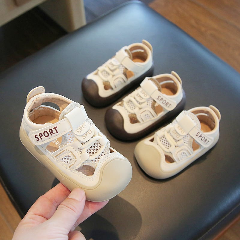 Ljetne sandale s zatvorenim prstom za bebe i malu djecu, mekana potplat, protuklizne, unisex obuća za hodanje