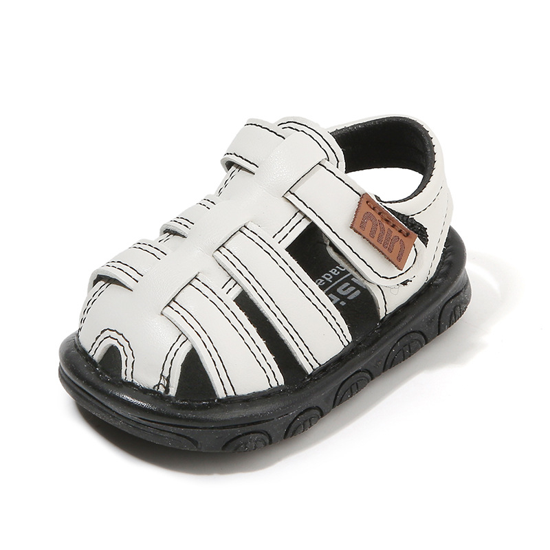 Ljetne dječje sandale s mekom sole, prozračne, protuklizne, niski gornji dio, zatvaranje na Velcro, unisex, za djecu 12–48 mjeseci