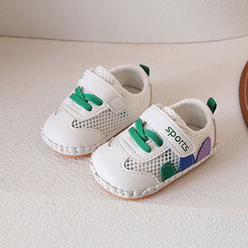Ljetne cipele za bebe 12–36 mjeseci, unisex, mekana podloga, mrežasti gornji dio, korejski stil, zatvaranje na Velcro