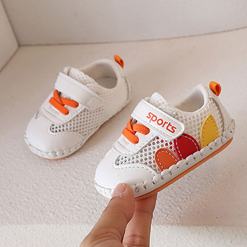 Ljetne cipele za bebe 12–36 mjeseci, unisex, mekana podloga, mrežasti gornji dio, korejski stil, zatvaranje na Velcro