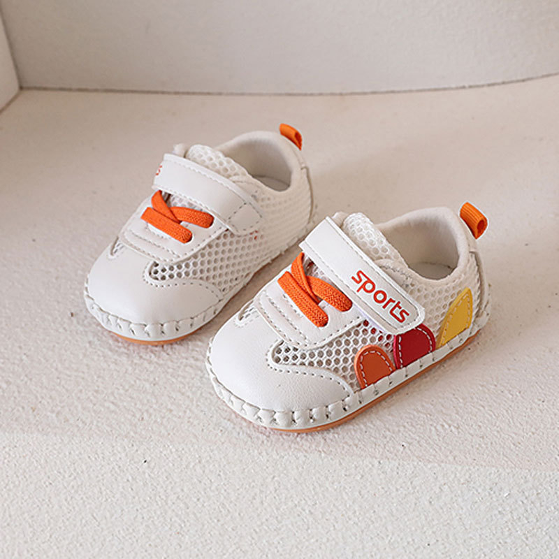 Ljetne cipele za bebe 12–36 mjeseci, unisex, mekana podloga, mrežasti gornji dio, korejski stil, zatvaranje na Velcro