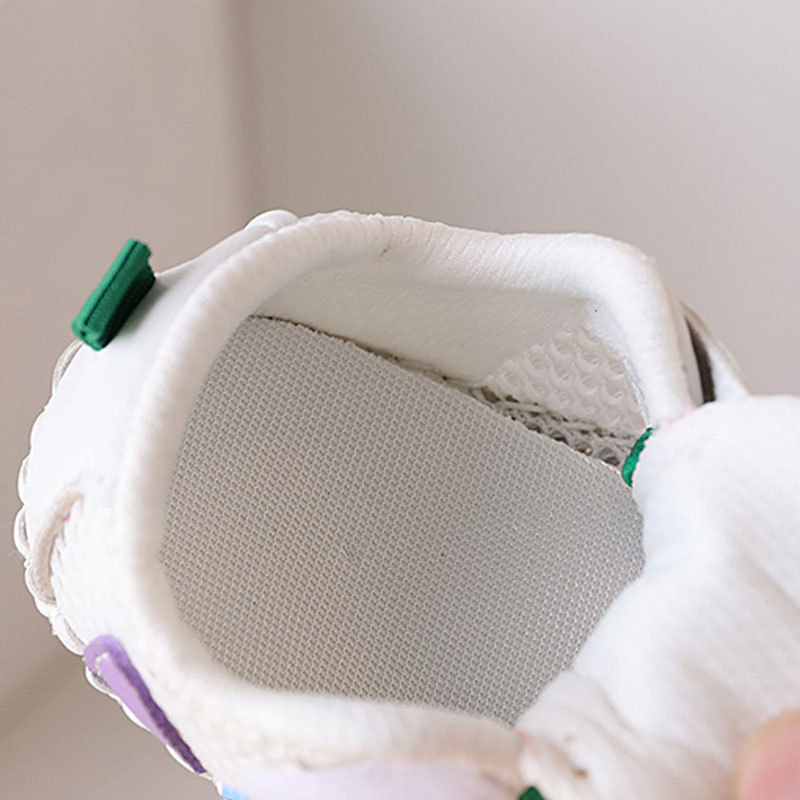 Ljetne cipele za bebe 12–36 mjeseci, unisex, mekana podloga, mrežasti gornji dio, korejski stil, zatvaranje na Velcro