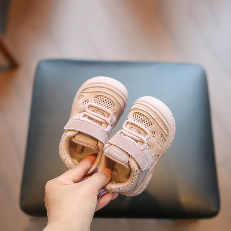 Prozračne cipele za bebe i malu djecu, unisex, 12–36 mjeseci, ljeto/proljeće, niski gornji dio, s Velcro zatvaračem, protuklizne
