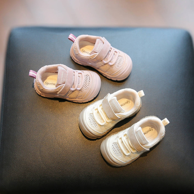 Prozračne cipele za bebe i malu djecu, unisex, 12–36 mjeseci, ljeto/proljeće, niski gornji dio, s Velcro zatvaračem, protuklizne