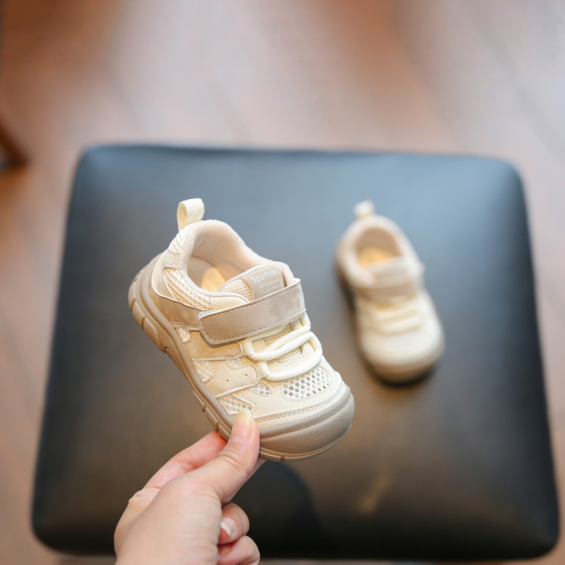 Prozračne cipele za bebe i malu djecu, unisex, 12–36 mjeseci, ljeto/proljeće, niski gornji dio, s Velcro zatvaračem, protuklizne