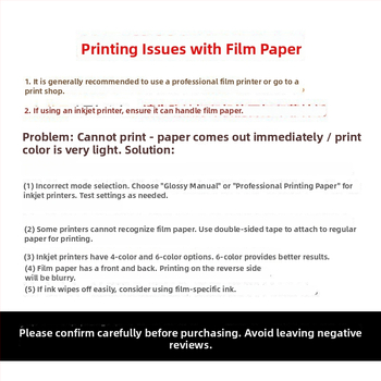A4 priehľadné filmové listy pre tlač inkjet a laser, vodotesný filmový papier, 6-palcové listy pre osvetlenie