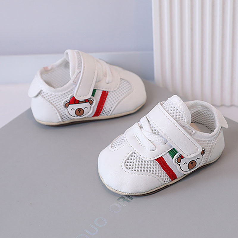 Unisex dječje cipele s mekanom potplatom, mrežasti gornji dio, Velcro kopča, uzorak crtani, za dob djeteta 12–48 mjeseci.