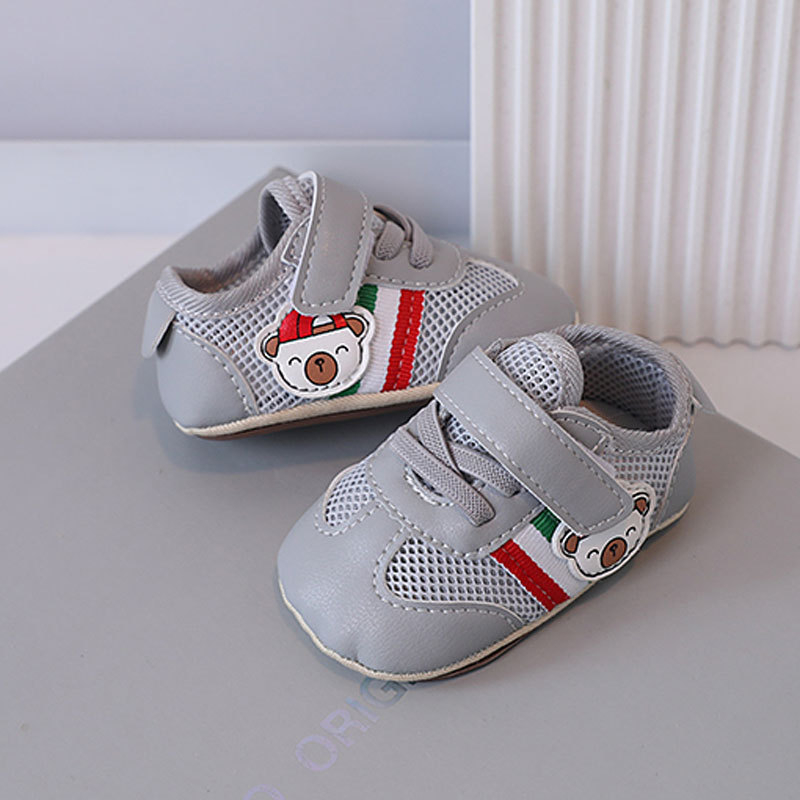 Unisex dječje cipele s mekanom potplatom, mrežasti gornji dio, Velcro kopča, uzorak crtani, za dob djeteta 12–48 mjeseci.