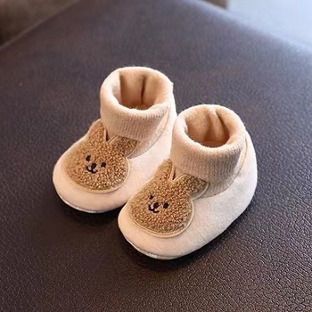 Jesensko-zimske cipele za bebe, unisex, 0–1 godina, cipele za hodanje svelurom podstavom i debelim potplatom