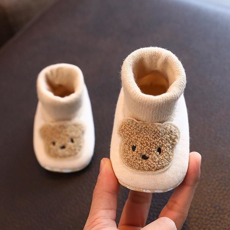 Jesensko-zimske cipele za bebe, unisex, 0–1 godina, cipele za hodanje svelurom podstavom i debelim potplatom