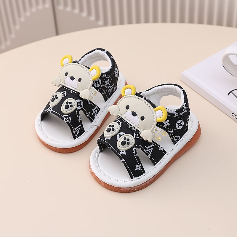 Cipele za učenje hodanja s mekanom potplatom, crtani motiv, unisex, 12–48 mjeseci, ljeto