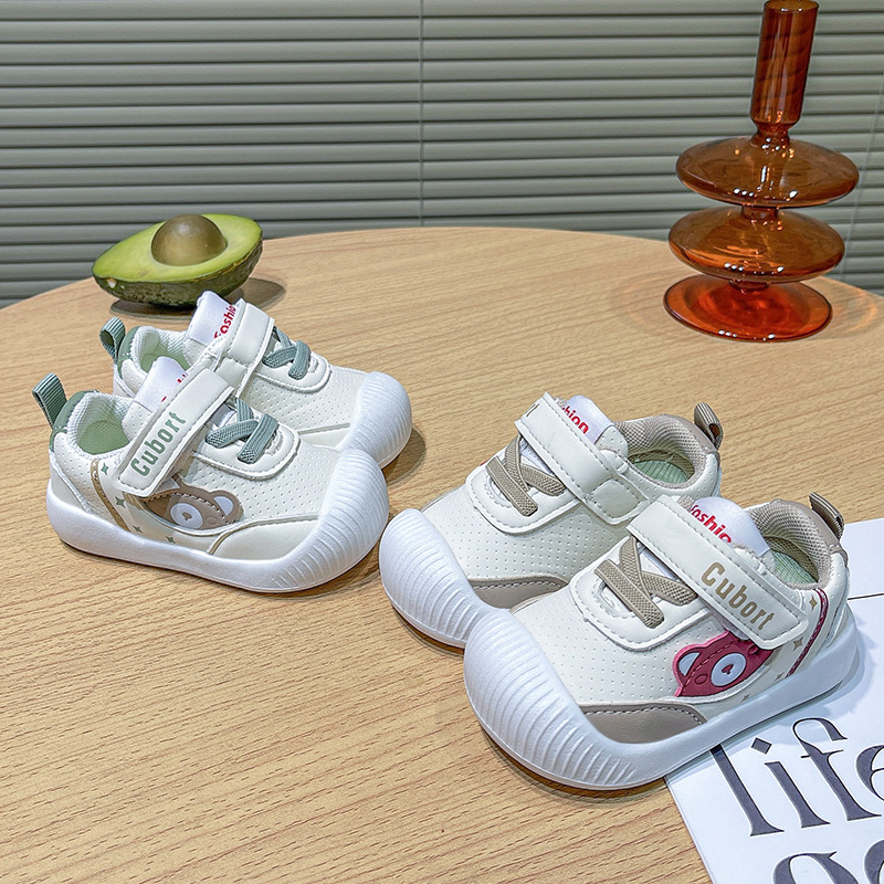 Cipele za bebe i malu djecu, mekana potplata, protuklizne, s Velcro zatvaračem, niski gornji dio, crtani uzorak, proljeće i jesen