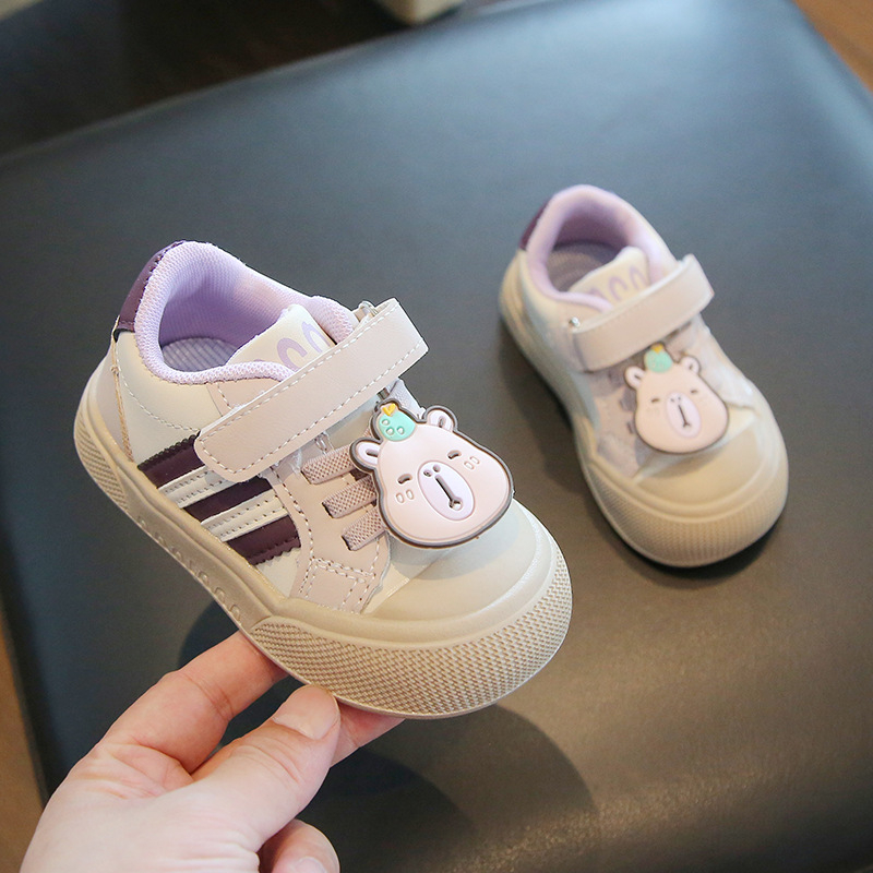 Jesenske kožne cipele s karikaturnim uzorkom za bebe i malu djecu, unisex cipele za hodanje, vodootporne sportske tenisice za 0–3 godine