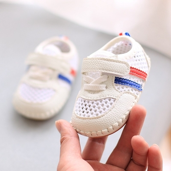 2026 Unisex tenisice za bebe i malu djecu 12–36 mjeseci, mrežasti gornji dio, protuklizna mekana potplat, Velcro kopča, niski kroj