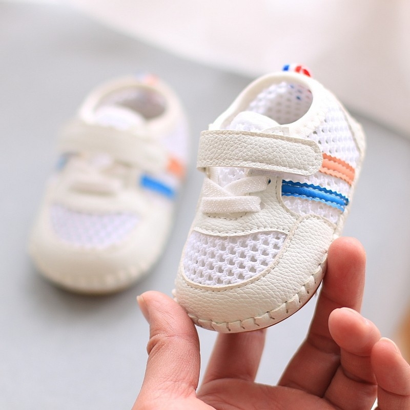 2026 Unisex tenisice za bebe i malu djecu 12–36 mjeseci, mrežasti gornji dio, protuklizna mekana potplat, Velcro kopča, niski kroj