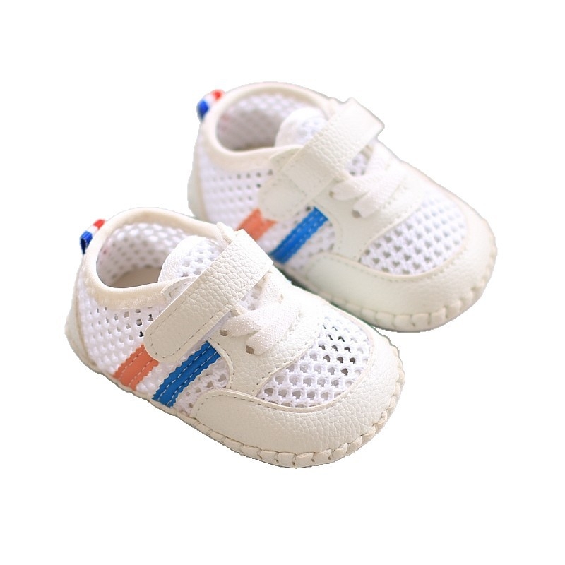 2026 Unisex tenisice za bebe i malu djecu 12–36 mjeseci, mrežasti gornji dio, protuklizna mekana potplat, Velcro kopča, niski kroj