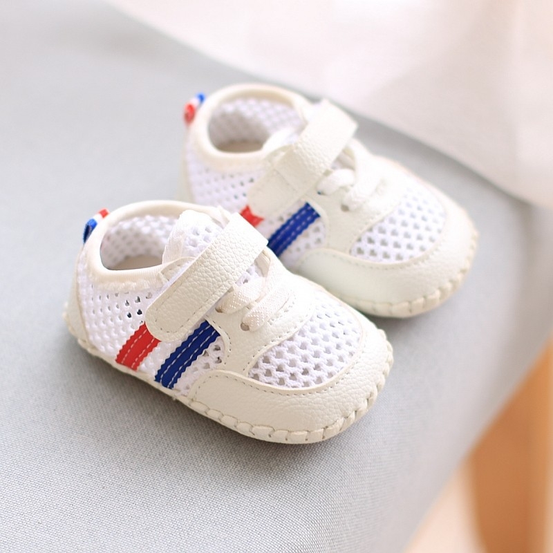 2026 Unisex tenisice za bebe i malu djecu 12–36 mjeseci, mrežasti gornji dio, protuklizna mekana potplat, Velcro kopča, niski kroj