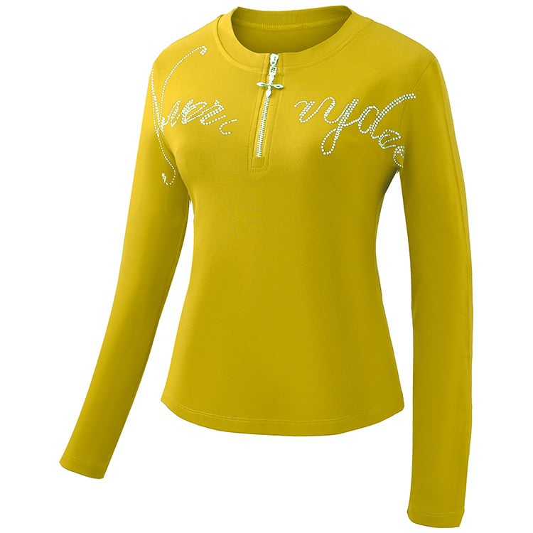 Γυναικείο T-shirt για φθινοπωρινό/χειμερινό 2025, αμερικανικού ρετρό στυλ, κατάλληλο για εσωτερική ή εξωτερική χρήση, για γυμναστική και τετράγωνο χορό, 251118