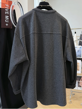 Plus-size 120 kg retro mekani velur kardigan s dugim rukavima, srednje duljine, za žene, korejski stil za svakodnevno slojevito nošenje