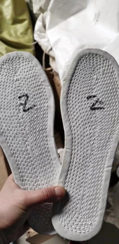 Bază de talpă din țesătură cu mai multe straturi, tricot de cânepă, pregătită pentru cusut cu mașina, unisex, stil Beijing vechi, semifabricat pentru încălțăminte