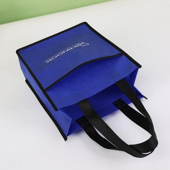 Geantă laminată din material nețesut, geantă 3D pentru cadouri, sacoșă de cumpărături și depozitare, imprimare logo