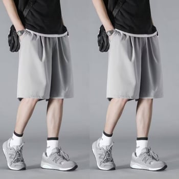 Férfi nyári rövidnadrág, casual sportos stílus, minimalistikus koreai stílus
