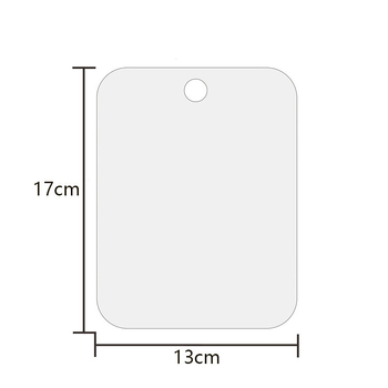 Zidno ogledalo za kupaonu s akrilnim okvirom i aluminijskim zrcalom, protiv zamagljivanja i otporno na lom, veličine 13x17 cm i 20x25 cm, pogodna dar za vjenčanje ili rođendan.