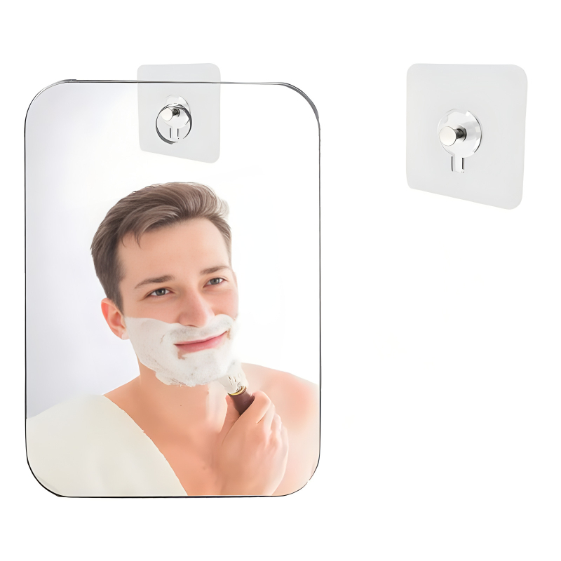 Zidno ogledalo za kupaonu s akrilnim okvirom i aluminijskim zrcalom, protiv zamagljivanja i otporno na lom, veličine 13x17 cm i 20x25 cm, pogodna dar za vjenčanje ili rođendan.