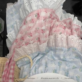 Suknja midi duljine s čipkom visokim strukom, cvjetni patchwork, vintage inspiracija, proljeće-ljeto 2026