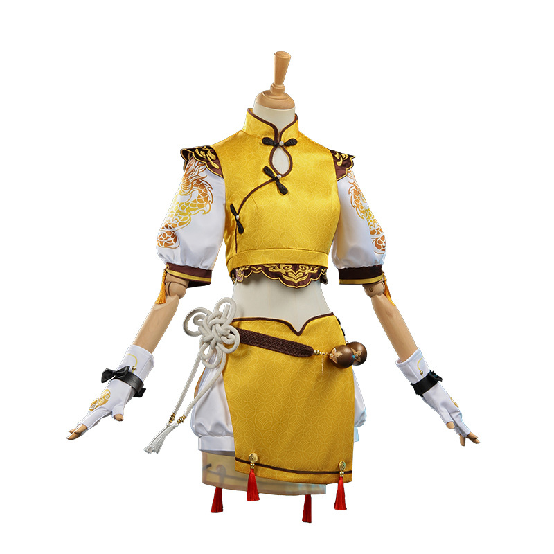 Hu Tao Dragon's Way Pure Cosplay Qipao – Naraka: Bladepoint inspiriran cosplay kostim za igru i anime