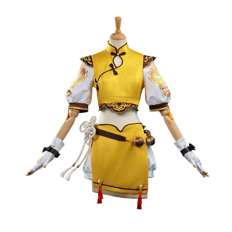 Hu Tao Dragon's Way Pure Cosplay Qipao – Naraka: Bladepoint inspiriran cosplay kostim za igru i anime