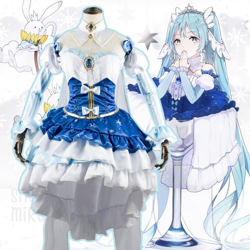 Yi Meng Xue cosplay Snježna princeza 2019, ženski kostim u stilu princeze