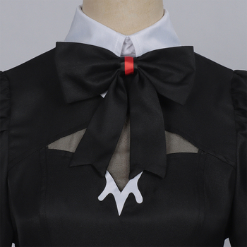 Haljina za cosplay inspirirana Death Game, duh služavka, anime stil, tamnosmeđa boja