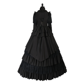 Srednjovjekovna vintage goth haljina za žene u plus veličini – cosplay