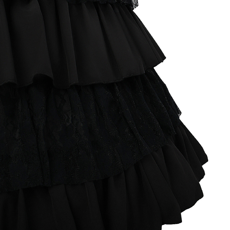 Srednjovjekovna vintage goth haljina za žene u plus veličini – cosplay