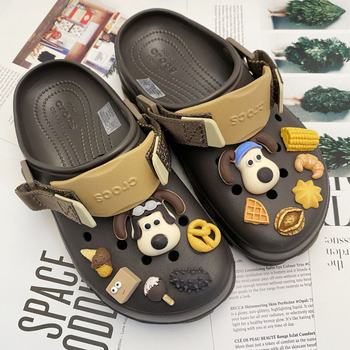 Odvojivi DIY dodaci za Crocs s motivom psa – 3D ukrasi za cipele, set