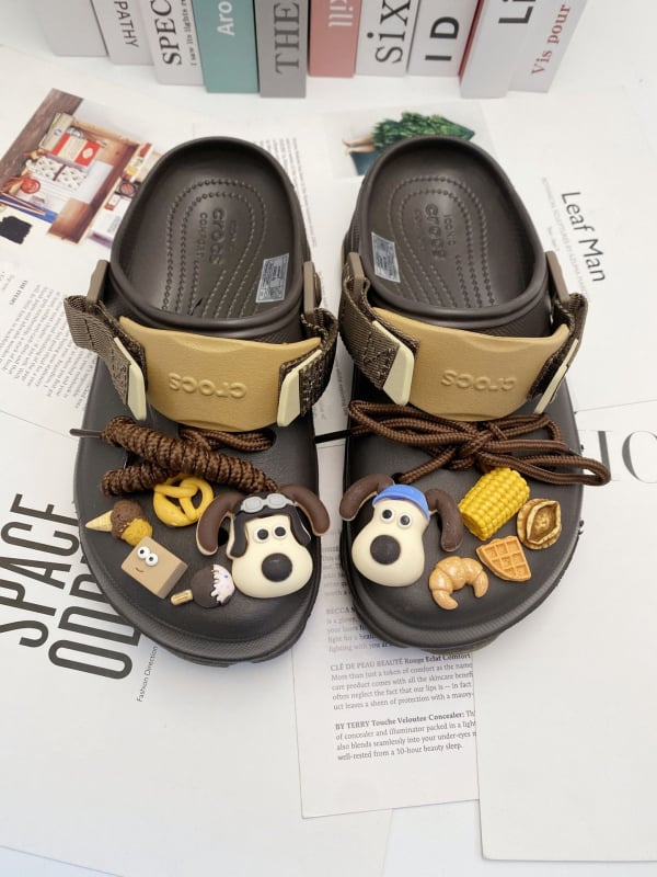Odvojivi DIY dodaci za Crocs s motivom psa – 3D ukrasi za cipele, set