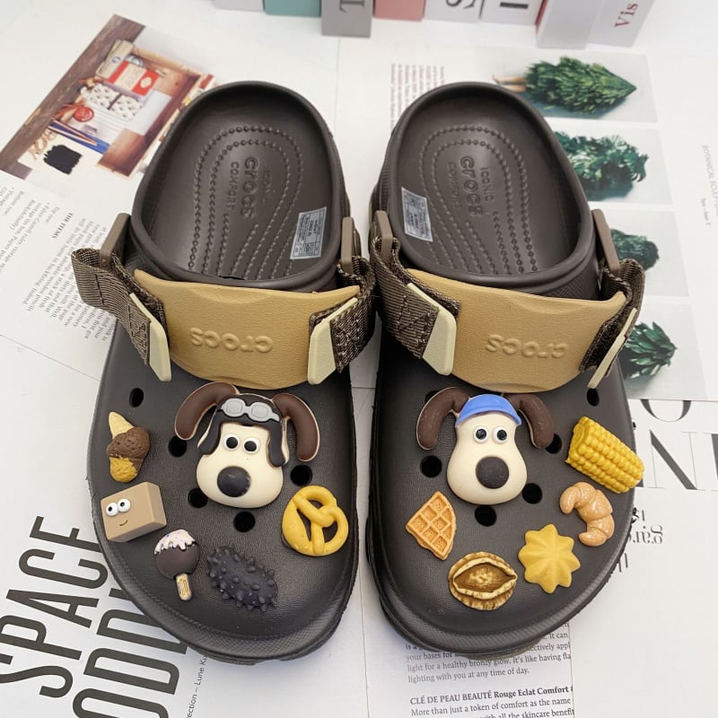 Odvojivi DIY dodaci za Crocs s motivom psa – 3D ukrasi za cipele, set