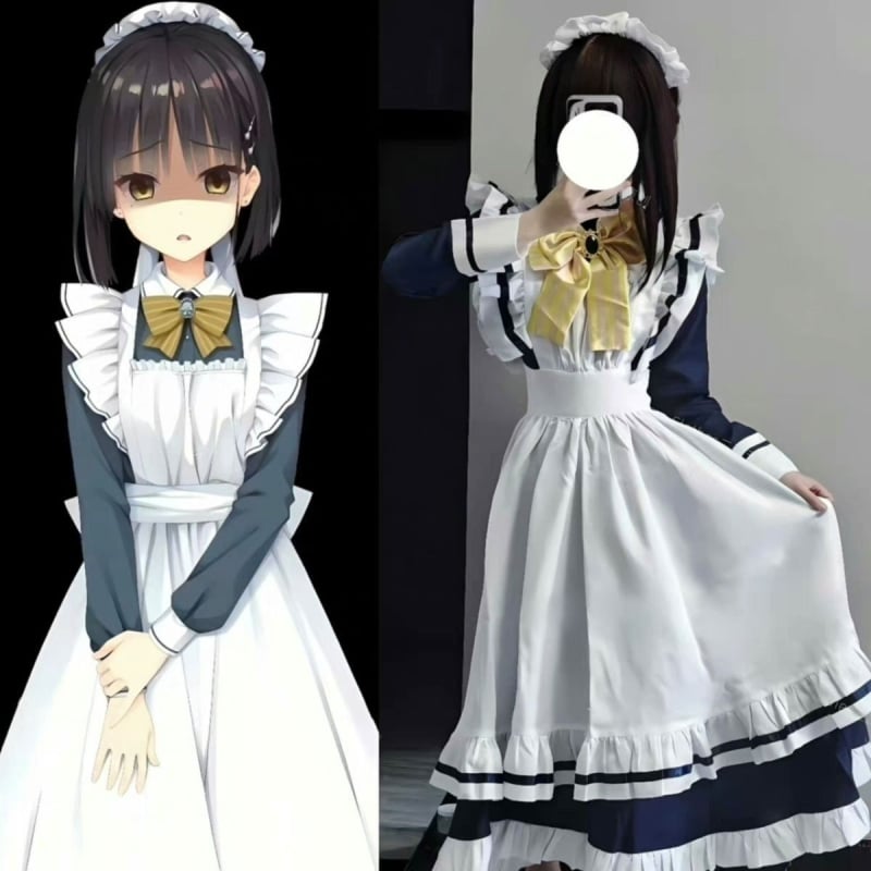Cosplay kostim Natsume: Zvjezdana kavana i Leptir smrti, Četiri godišnja doba, Japansko odijelo sobarice