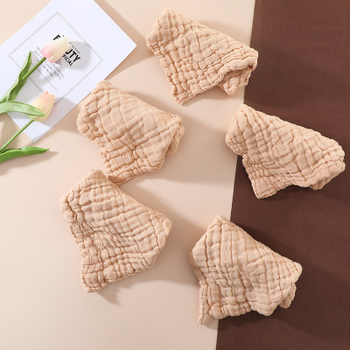 Σετ μωρού από γάζα 6 στρωσεων: σαλιάρα για σάλιο, πετσέτα προσώπου μωρού, τετράγωνη πετσέτα, μωρό μαντήλι