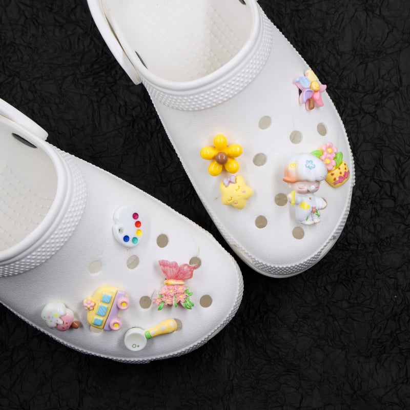 Accesorii Crocs Bubble Mart Dimoo Painter's Dream DIY flori uscate pentru pantofi premium