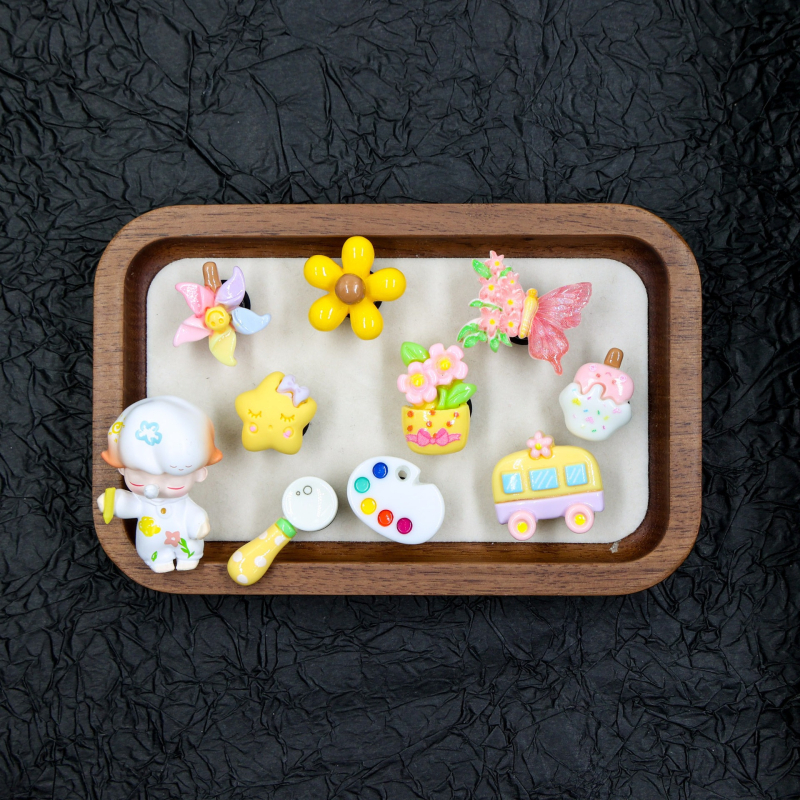 Accesorii Crocs Bubble Mart Dimoo Painter's Dream DIY flori uscate pentru pantofi premium