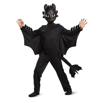 Κουστούμι Δράκων Ιππότης Toothless, σετ 3 τεμαχίων για Χάλογουιν και Πουρίμ
