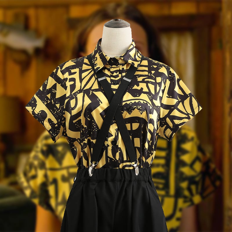 Halloween Strange Story 3: 3D digitalni print, kratkih rukava overall s trakama i košulja za cosplay, unisex